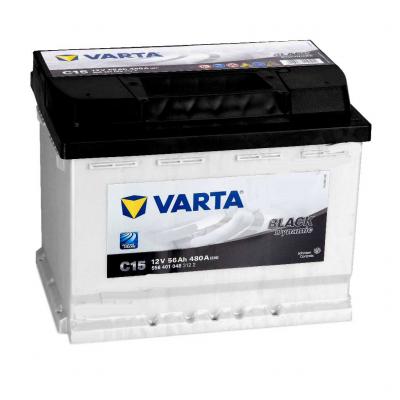 Varta Black Dynamic C15 akkumulátor, 12V 56Ah 480A B+ EU, magas